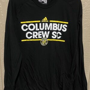 Adidas Black Columbus Crew SC Long Sleeve Tee